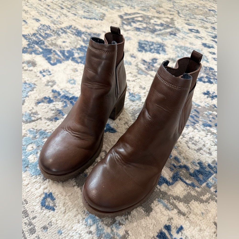 Kork-Ease Rich Brown Ankle Booties